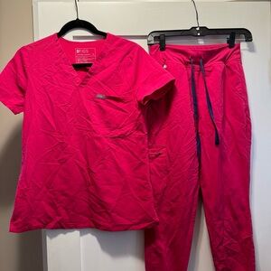 Ultra Rose FIGS Scrub Set